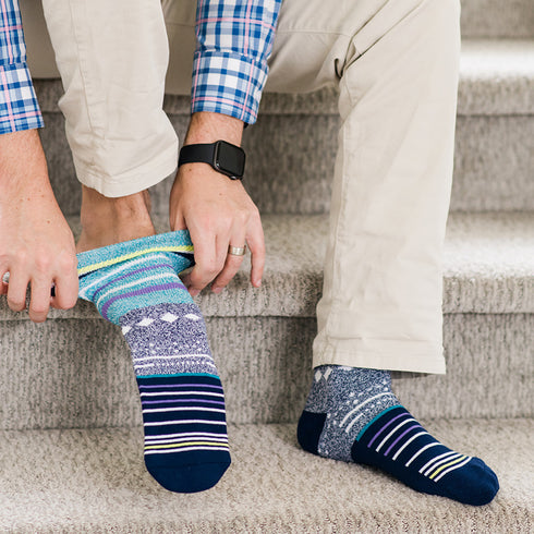 Diabetic Socks - Grey Stars